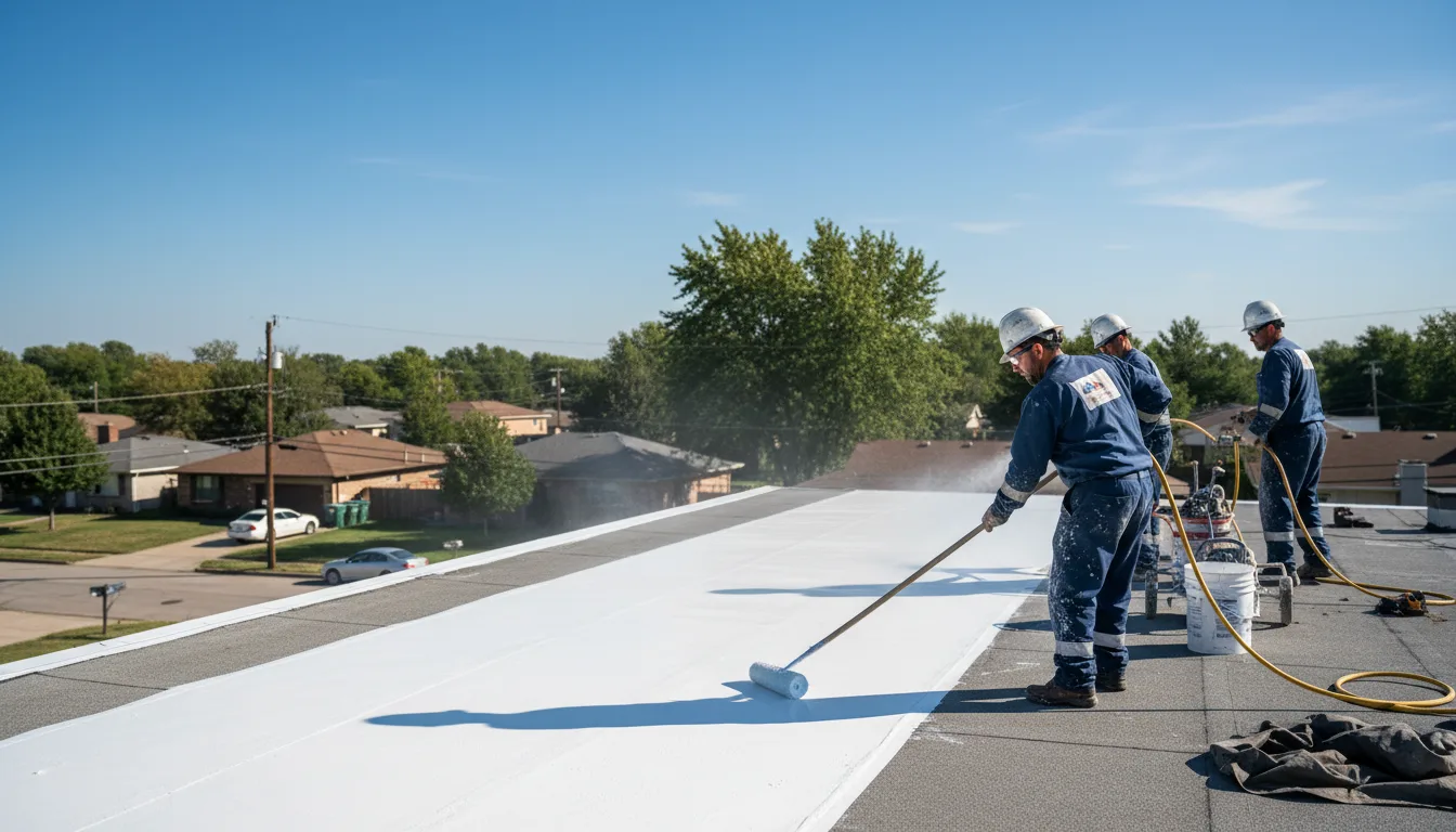 Commercial roof coating in Waterford, VA near me